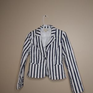 XXI Vintage Navy White Nautical Blazer